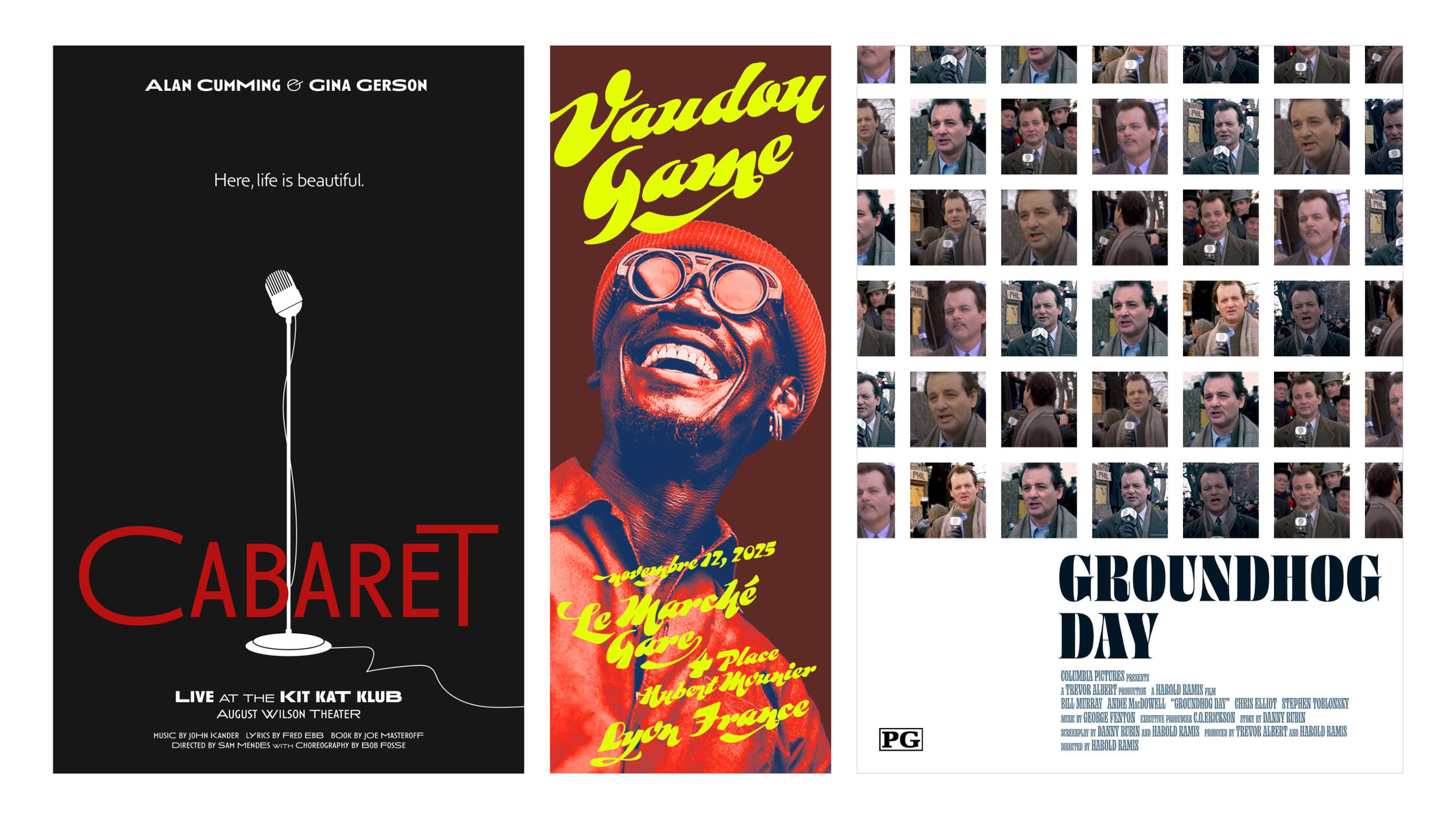 Poster designs - theater, gig, movie Poster designs - theater, gig, movie